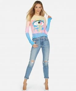 Lauren Moshi McKinley Watercolor Eye Long Sleeve