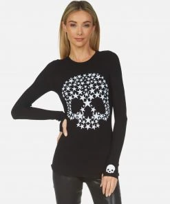 Lauren Moshi Mckinley Star Skull Long Sleeve