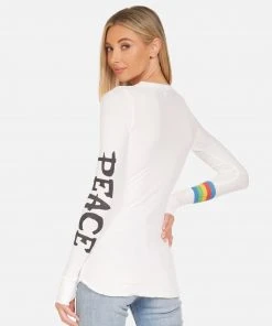 Lauren Moshi NEW Mckinley Rainbow Peace Skull