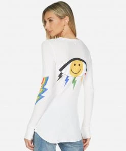Lauren Moshi Mckinley Color Punk Happy Eye Long Sleeve
