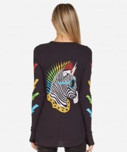 Lauren Moshi NEW McKinley Lightning Zebra