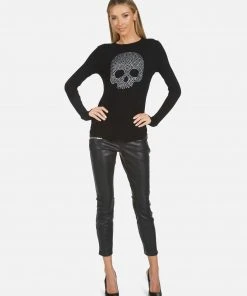 Lauren Moshi X McKinley X Nailhead Skull Long Sleeve