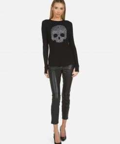 Lauren Moshi X McKinley X Nailhead Skull Long Sleeve