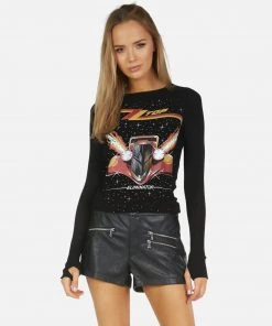 Lauren Moshi X McKinley X ZZ Top Eliminator Long Sleeve