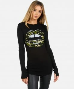 Lauren Moshi X Long Sleeve McKinley X Camo Lip