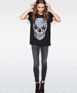 Lauren Moshi Short Sleeve Bess Star Eye Skull