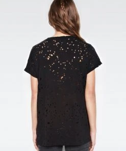 Lauren Moshi Short Sleeve Bess Star Eye Skull