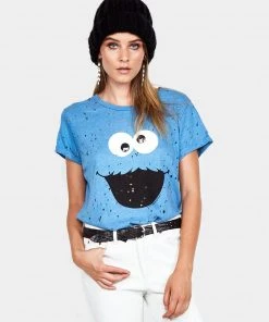 Lauren Moshi Short Sleeve Bess Cookie Monster