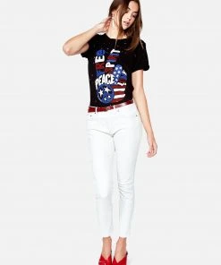 Lauren Moshi Bess Free Spirit Peace Short Sleeve