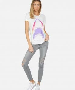 Lauren Moshi Short Sleeve Bess Rainbow Shark
