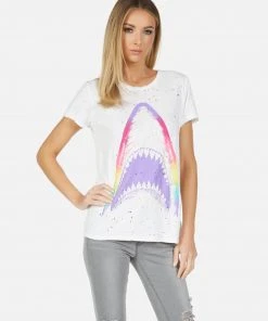 Lauren Moshi Short Sleeve Bess Rainbow Shark