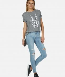 Lauren Moshi Capri Skeleton Peace Elements