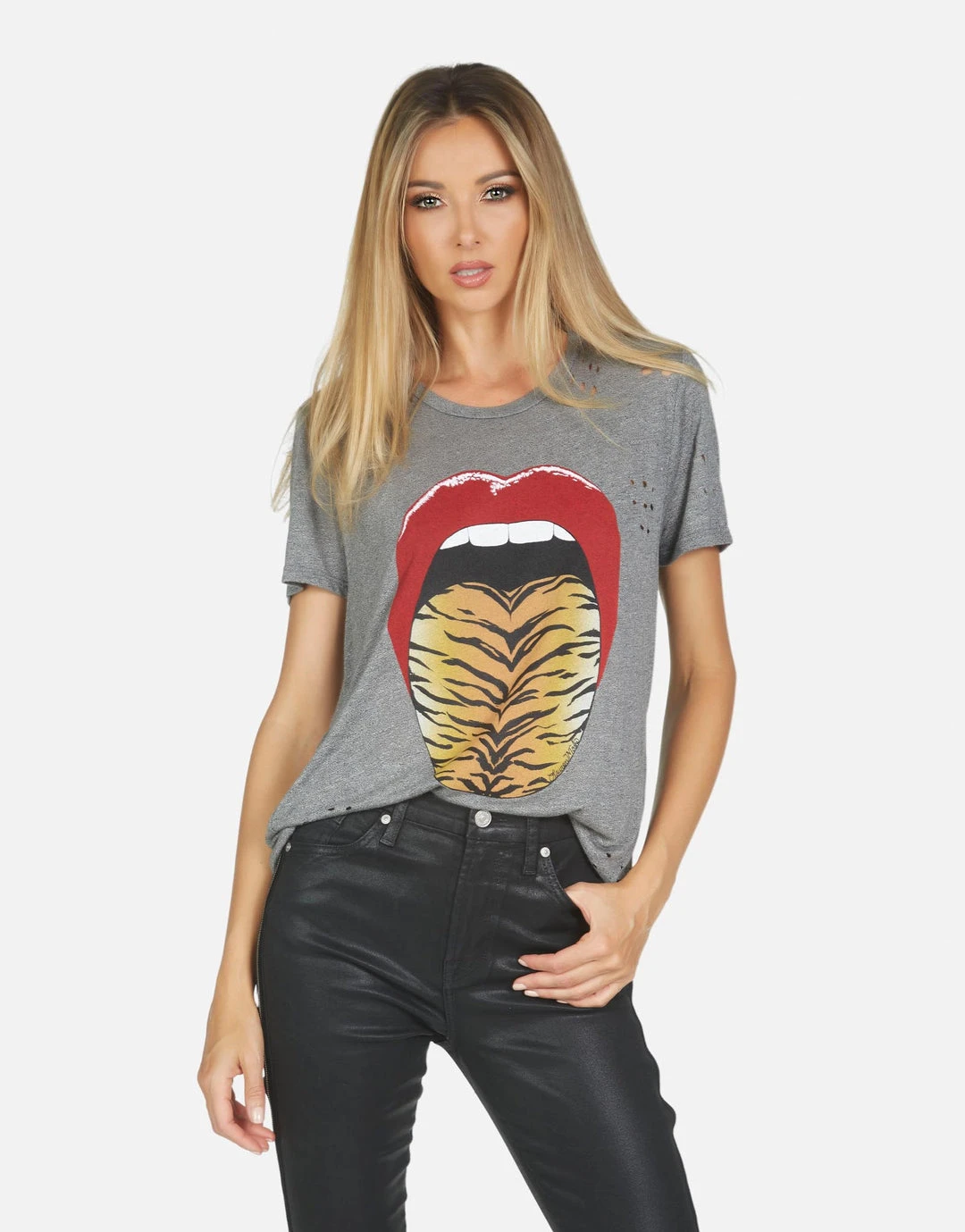 Lauren Moshi Capri Tiger Tongue Short Sleeve 1 Lauren Moshi Capri Tiger Tongue Short Sleeve