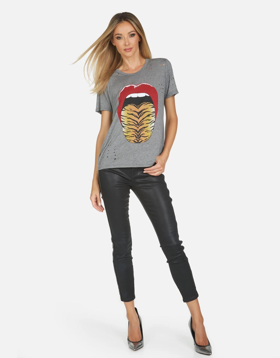 Lauren Moshi Capri Tiger Tongue Short Sleeve 2 Lauren Moshi Capri Tiger Tongue Short Sleeve