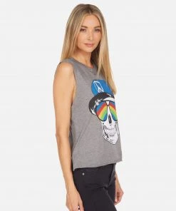 Lauren Moshi Kinzington Rainbow Peace Skull
