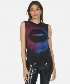 Lauren Moshi Tanks Kinzington Galaxy Lip