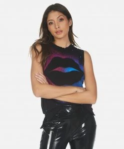 Lauren Moshi Tanks Kinzington Galaxy Lip
