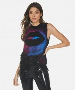 Lauren Moshi Tanks Kinzington Galaxy Lip