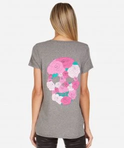 Lauren Moshi NEW Emmalyn Pink Rose Skull