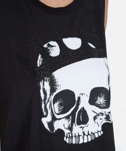 Lauren Moshi Tanks Kel Royal Skull