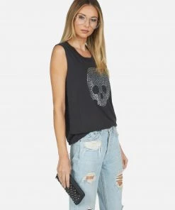 Lauren Moshi Kel Nailhead Skull