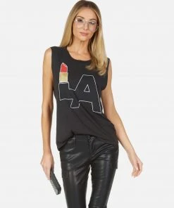 Lauren Moshi Kel LA Lipstick Tanks