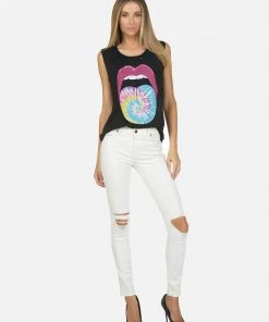 Lauren Moshi Tanks Kel Tie Dye Tongue