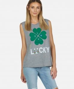 Lauren Moshi Kel Lucky Clover Tanks
