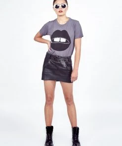 Lauren Moshi Croft Zipper Mouth Short Sleeve
