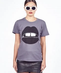 Lauren Moshi Croft Zipper Mouth Short Sleeve