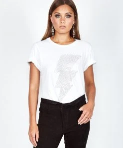 Lauren Moshi Croft Crystal Lightning Short Sleeve