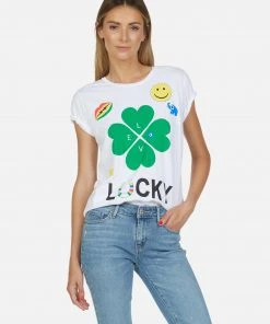 Lauren Moshi Croft Lucky Clover Short Sleeve