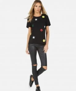 Lauren Moshi Croft Spray Elements Short Sleeve