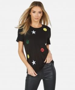 Lauren Moshi Croft Spray Elements Short Sleeve