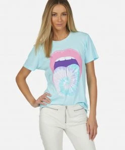 Lauren Moshi Short Sleeve Croft Tie Dye Tongue
