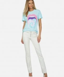 Lauren Moshi Short Sleeve Croft Tie Dye Tongue