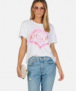 Lauren Moshi Croft Sparkle Rose Short Sleeve