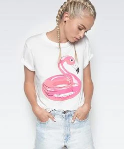 Lauren Moshi Evie Flamingo Floatie Short Sleeve