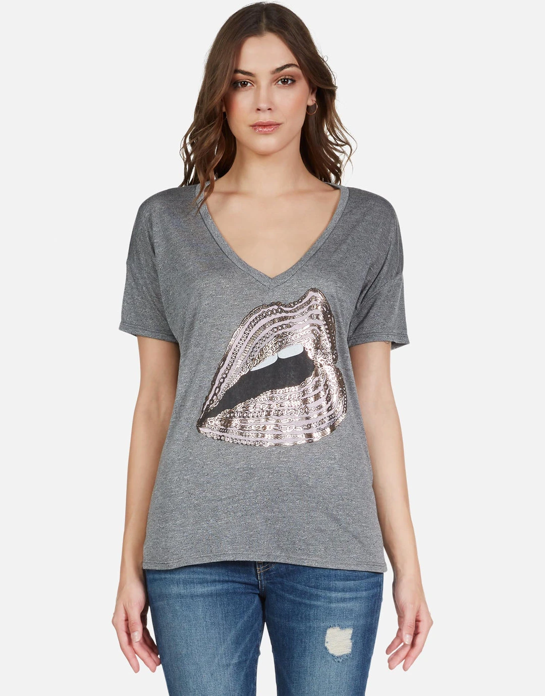 Lauren Moshi Brixton Rose Gold Chain Lip 4 Lauren Moshi Brixton Rose Gold Chain Lip