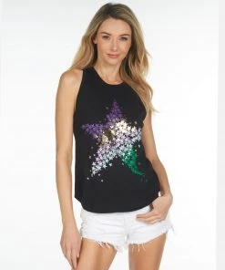 Lauren Moshi Tanks Peyton Star Confetti