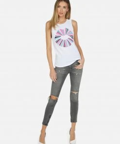 Lauren Moshi Tanks Ashlin Rainbow Ray Lip Tank