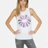 Lauren Moshi Tanks Ashlin Rainbow Ray Lip Tank