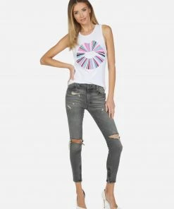 Lauren Moshi Tanks Ashlin Rainbow Ray Lip Tank
