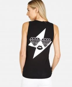 Lauren Moshi Ashlin Bling Lightning Face