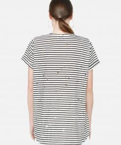 Lauren Moshi Short Sleeve Iris Arrow Rose