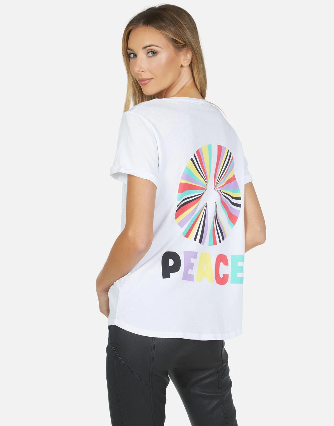 Lauren Moshi Short Sleeve Iris Rainbow Ray Peace 1 Lauren Moshi Short Sleeve Iris Rainbow Ray Peace