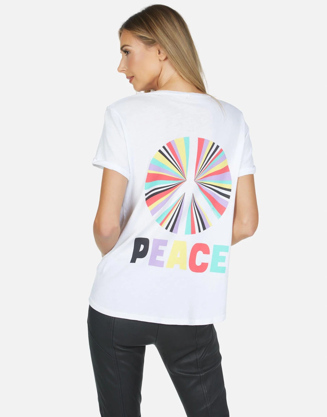 Lauren Moshi Short Sleeve Iris Rainbow Ray Peace 3 Lauren Moshi Short Sleeve Iris Rainbow Ray Peace
