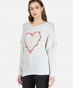 Lauren Moshi Kennedy High Heel Heart Long Sleeve