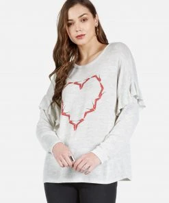 Lauren Moshi Kennedy High Heel Heart Long Sleeve