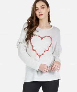 Lauren Moshi Kennedy High Heel Heart Long Sleeve